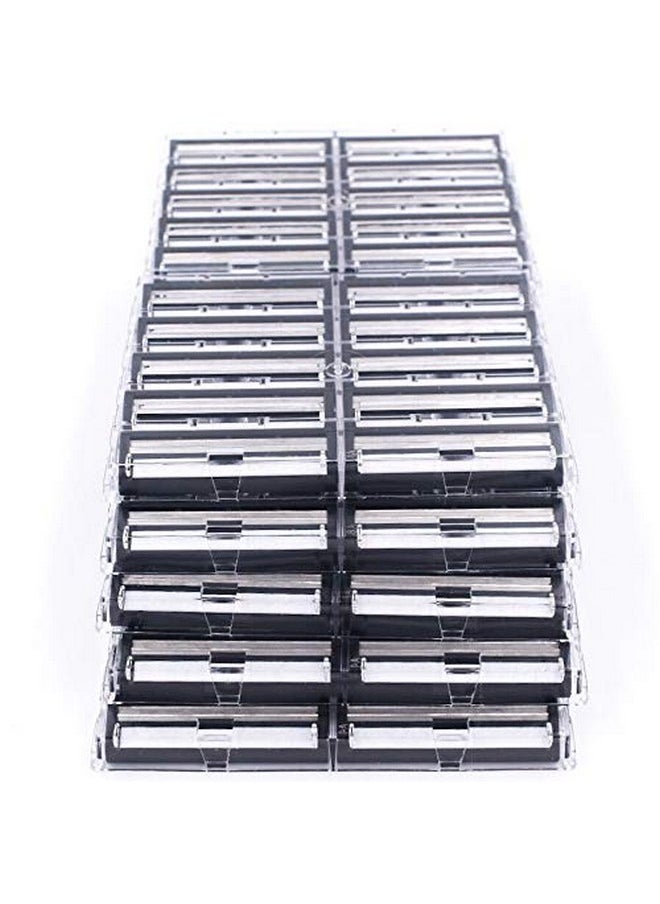 taconic shave ** 200 Count ** Taconic Shave Twin Blade Razor Refill Cartridges With Lubricating Strip Compatible With Gillette Trac 2 Gillette Atra Vector And Contour Razor Handles Made In The Usa  - Image 2