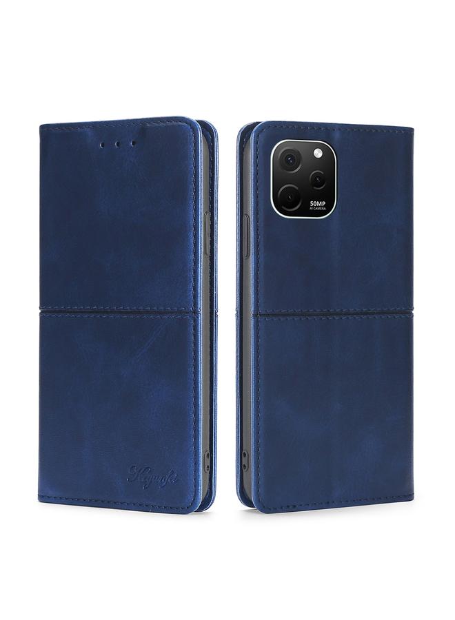 Zaboon Case For Huawei nova Y61 Cow Texture Magnetic Leather Phone Case - Image 1