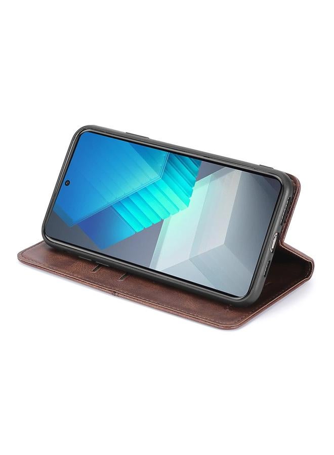 Zaboon Case For Huawei nova Y61 Cow Texture Magnetic Leather Phone Case - Image 4