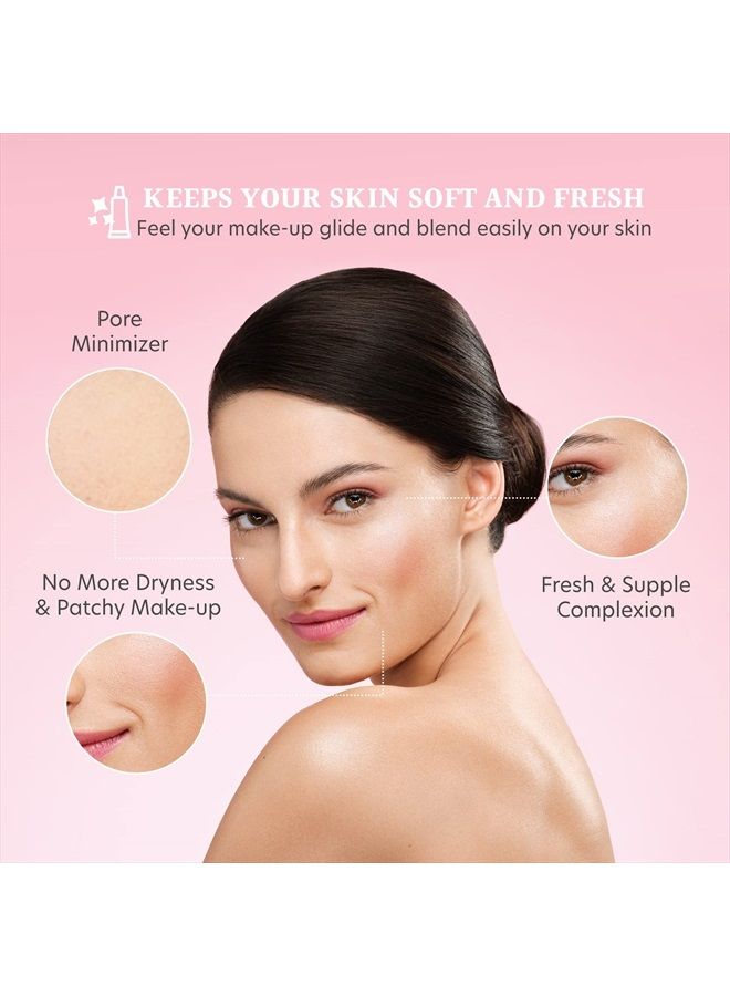 Dermacol Satin Makeup Base, Matte Face Primer for Wrinkles and Pores, Transparent Makeup Primer for Oily Skin & Dry and Combination Skin, Easy to Blend Pore Filling Primer, No Preservatives, 10 mL - Image 4