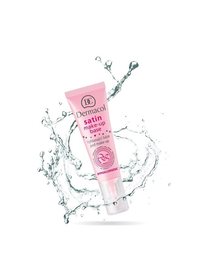 Dermacol Satin Makeup Base, Matte Face Primer for Wrinkles and Pores, Transparent Makeup Primer for Oily Skin & Dry and Combination Skin, Easy to Blend Pore Filling Primer, No Preservatives, 10 mL - Image 1