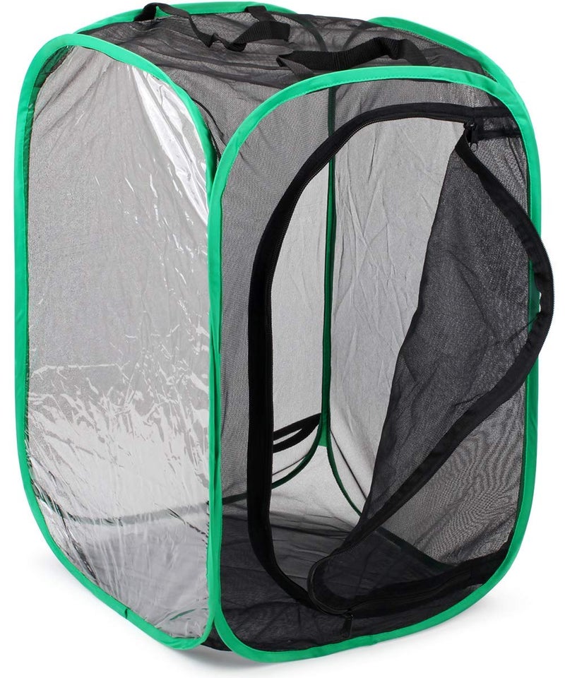 RESTCLOUD Insect and Butterfly Habitat Cage Terrarium Pop-up 23.6 Inches Tall - Image 5