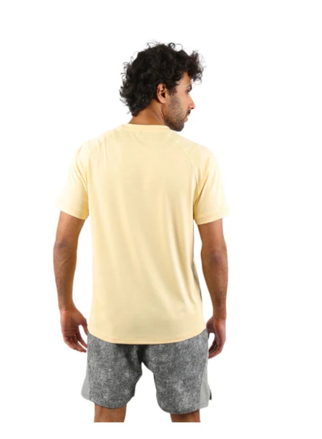 ATUM Energy Flow Men's Yellow T-Shirt - Image 2