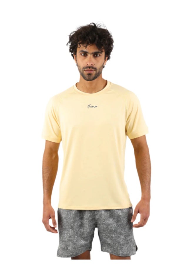 ATUM Energy Flow Men's Yellow T-Shirt - Image 1