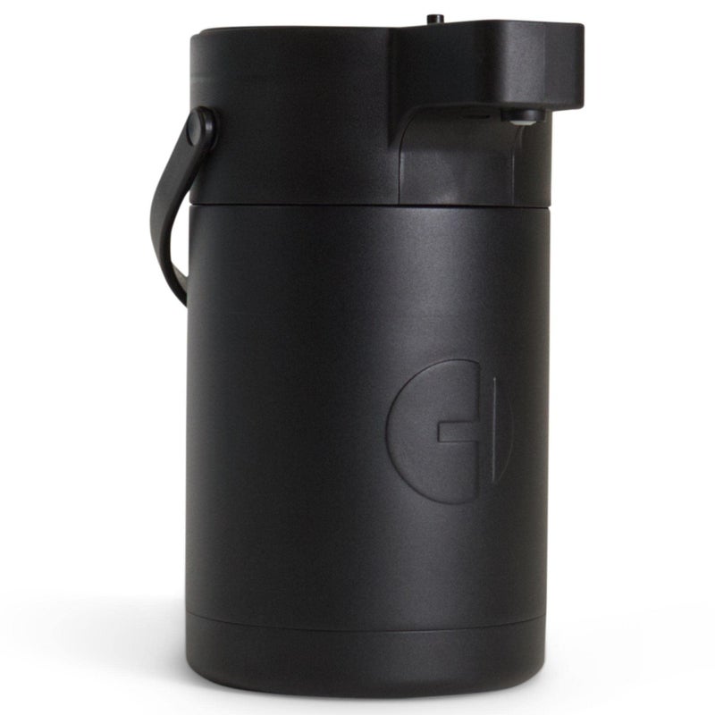 HASTINGS COLLECTIVE Hastings Collective Airpot Coffee Dispenser with Pump 25 Liter  Insulated Stainless Steel Thermal Coffee Carafe 12 Hour Hot24 Hour Cold  Hot Beverage Dispenser for Water Coffee Tea Black 