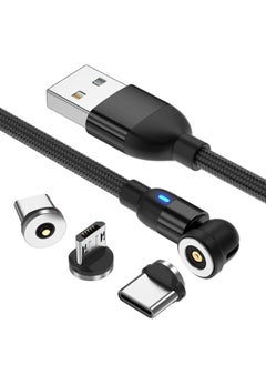 3-in-1 USB Charging Cable – Durable & Multi-Functional | 2.4A Fast Charging | Compatible with All Devices  A 3-in-1 USB charging cable with three connectors (Micro USB + Type-C + additional tip) to meet all needs. Made from braided nylon, pure copper, and durable aluminum for long-lasting use. Supports 2.4A current for fast and safe charging. Compatible with mobile phones, gaming devices, cameras, printers, smartwatches, power banks, and more. Strong design with a metal casing and a 1-meter length for convenience