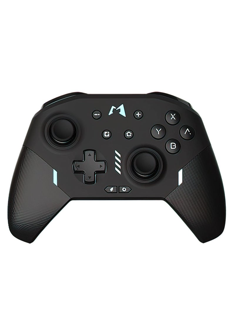 MOBAPAD MOBAPAD Wireless Pro Controller with Hall Effect Sensing Joystick, Compatible with Switch, Windows and Steam Deck, Turbo, Gyro Axis, Dual Shock, and Motion Control, Easy and Long Game, ALPS Joysticks, NFC(Black)  - Image 1