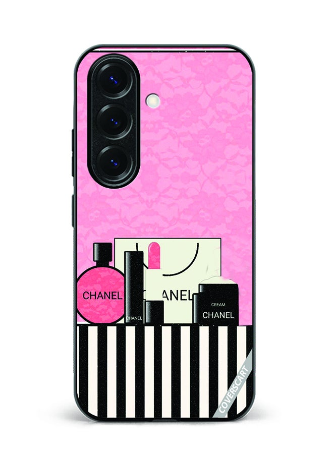 غطاء حماية لهاتف سامسونج جالاكسي S25 بتصميم شانيل متعدد الألوان