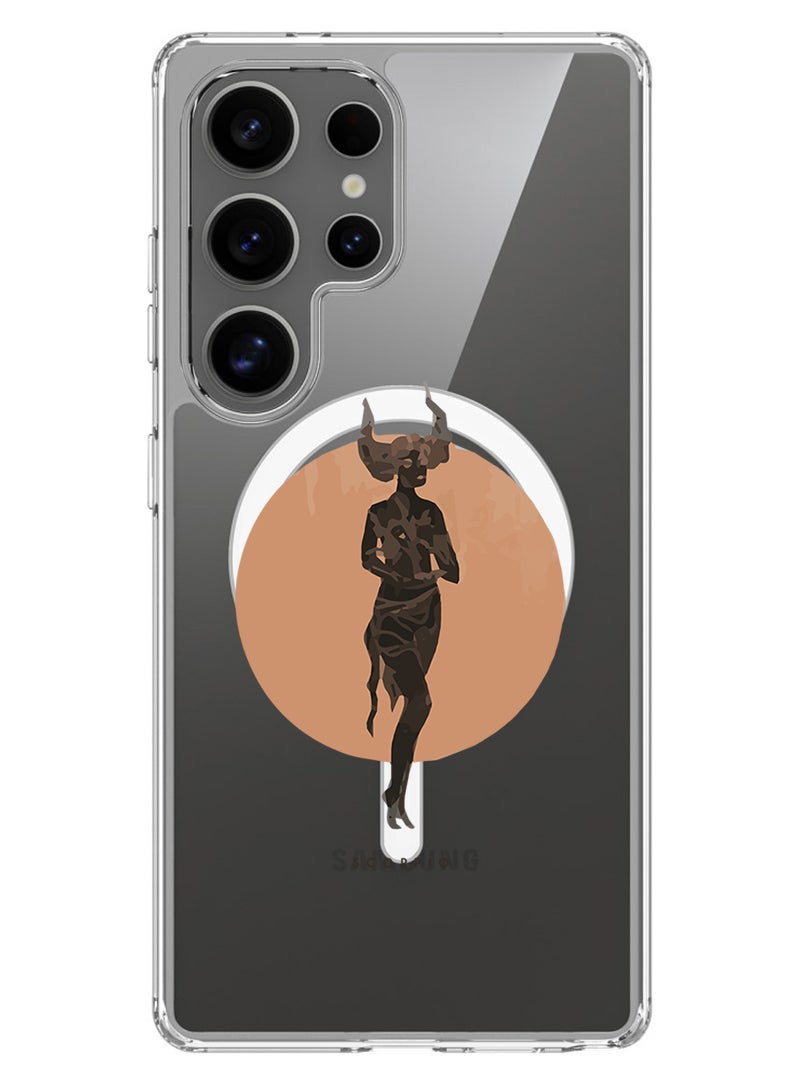 Theodor Magnetic Case for Samsung Galaxy S25 Ultra 6.9-inch Compatible with MagSafe Wireless Charging, Shockproof Phone Bumper Cover Scorpio - Image 1