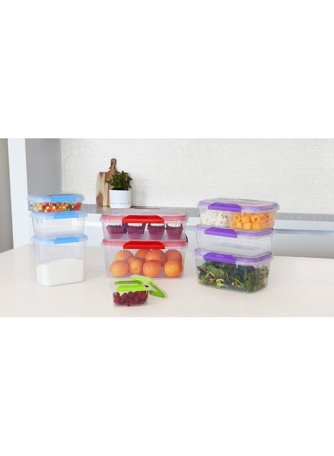 Decor Match Ups Clips Oblong Food Storage Container, Green, 353 Ml - Image 5