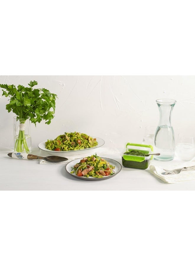 Decor Match Ups Clips Oblong Food Storage Container, Green, 353 Ml - Image 1