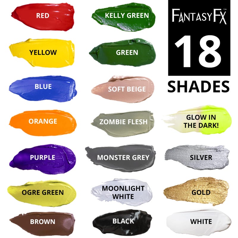 Mehron Makeup Fantasy FX Cream Makeup | Water Based | Halloween | Gold Face & Body Paint For Adults 1 fl oz (30ml) (Gold) - Image 5