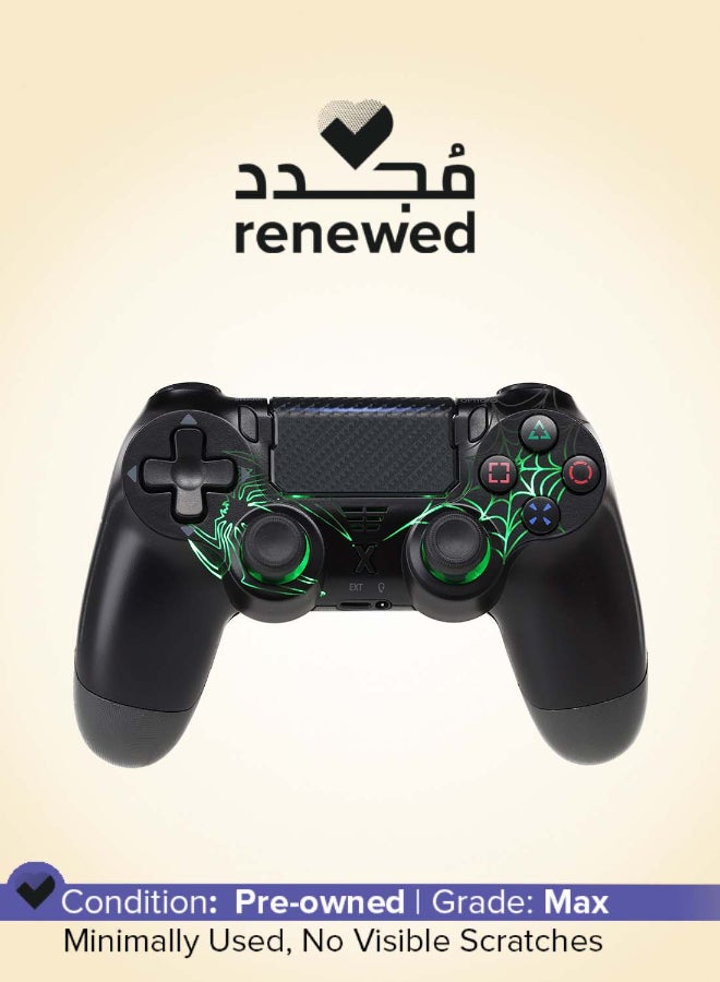 LOG Renewed - Wireless Controller For PlayStation 4 / 3 / PC /  Android / IOS - RGB Lighting Effect - Black - Image 1