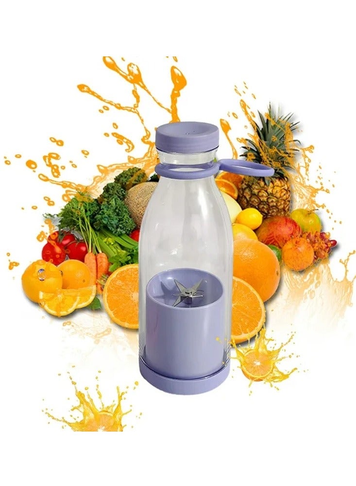 Fend Rechargeable Handheld Mini Juicer Portable Blender for Shakes and Smoothies Violet - Image 1