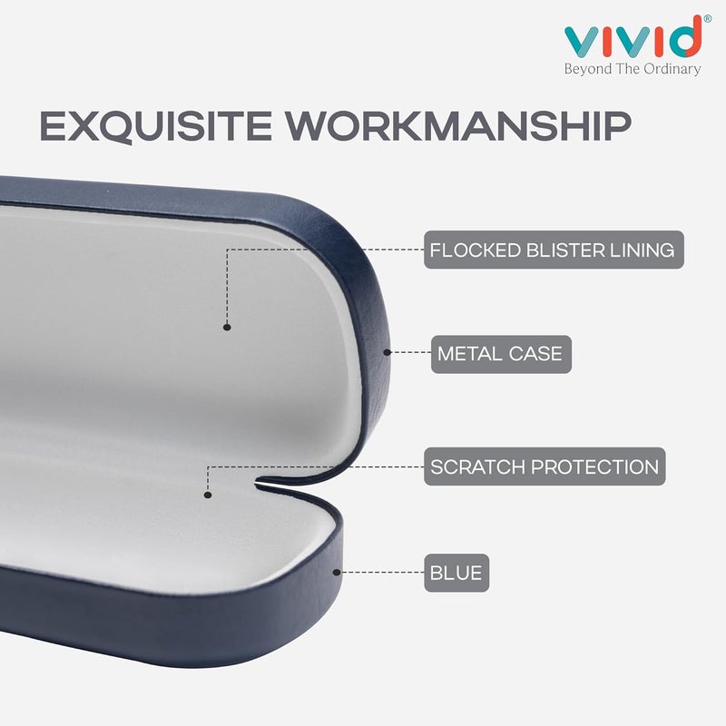 VIVID Vision Unisex Adult Lightweight Eyewear Specs Case Cover | Protect Eye Glasses | Chashma Dibbi | Spectacle Box | Closure - HINGE-SPRING | Metal - Image 5