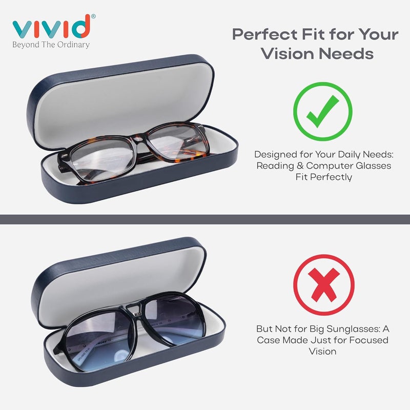 VIVID Vision Unisex Adult Lightweight Eyewear Specs Case Cover | Protect Eye Glasses | Chashma Dibbi | Spectacle Box | Closure - HINGE-SPRING | Metal - Image 3