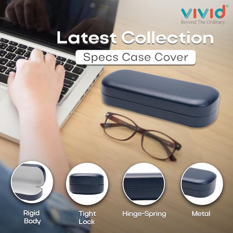 VIVID Vision Unisex Adult Lightweight Eyewear Specs Case Cover | Protect Eye Glasses | Chashma Dibbi | Spectacle Box | Closure - HINGE-SPRING | Metal - Image 2
