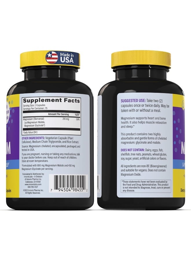 InnovixLabs Advanced Magnesium 150 Vegetarian Capsules - Image 3