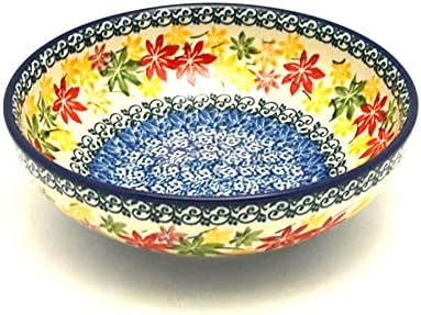Polish Pottery Gallery Polish Pottery Bowl  Contemporary Salad  Maple Harvest - Image 1