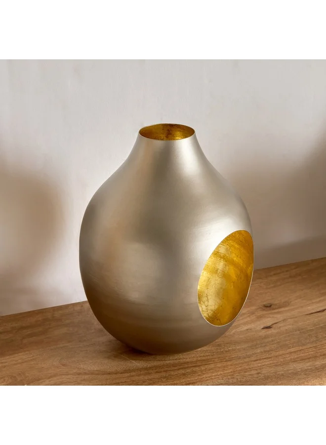 هوم بوكس Ibena Metal Pillar Candle Holder 33 x 33 x 25 cm