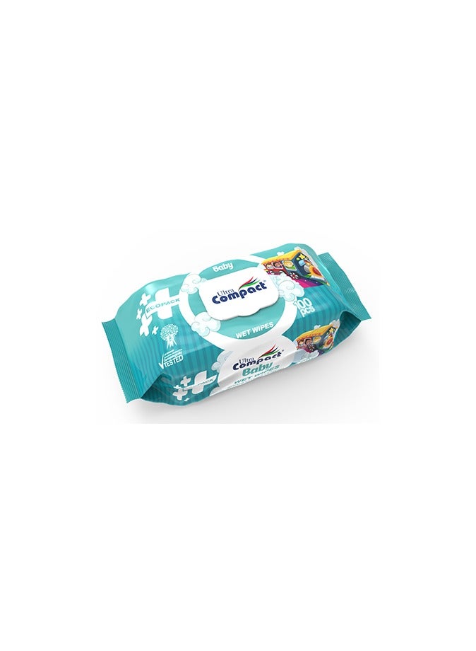 Ultra Compact ECOPACK Baby Wet Wipes: Sustainable Care Pack - 100pcs - Image 2