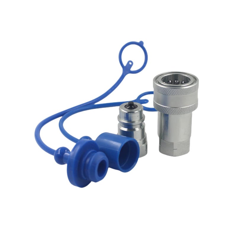 Undercarriage 38 NPT ISO 7241A Hydraulic Quick Connect Couplers Set Tractor Hydraulic Quick Disconnect Coupler Hydraulic Coupling - Image 2