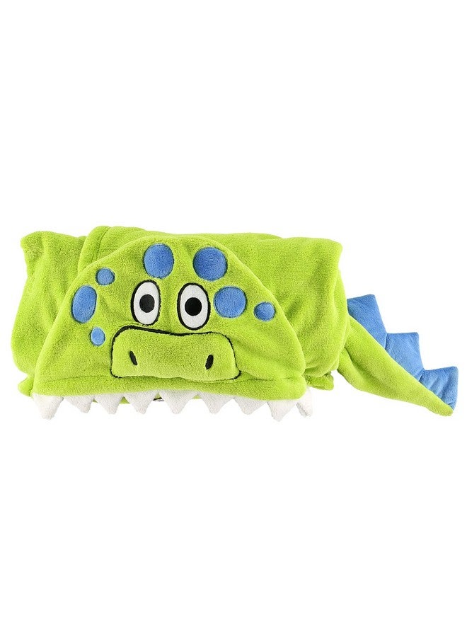 Lazy One Lazy One Wearable Hooded Blanket for Kids, Animal Hooded Blanket (Dinosaur) - Image 1