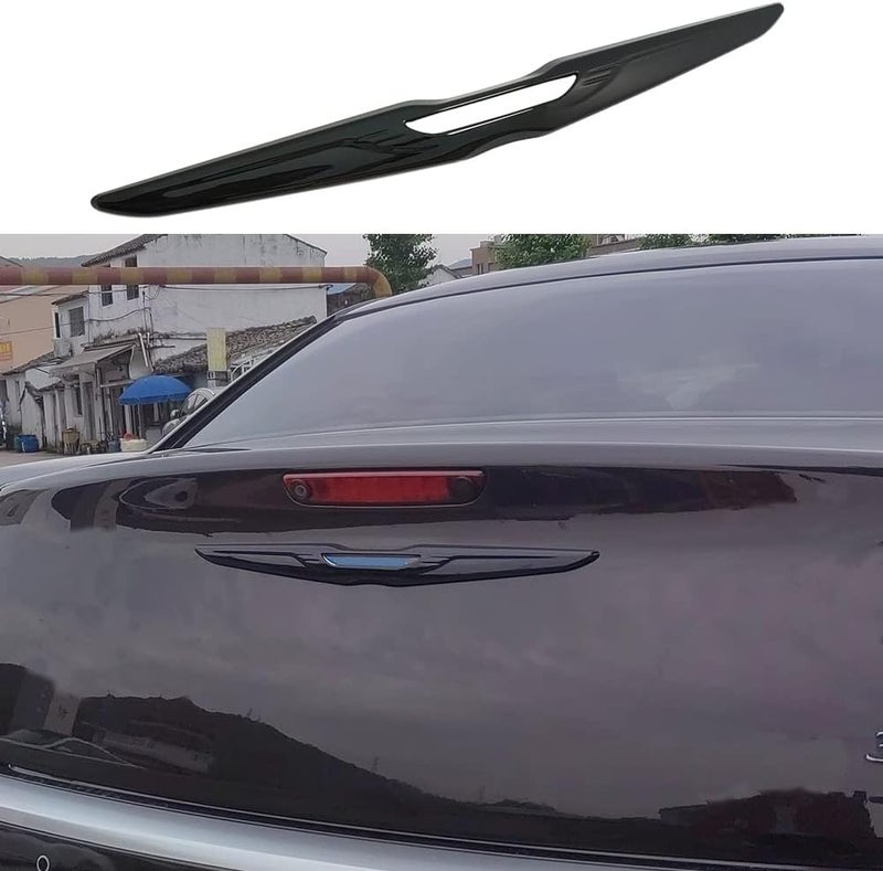 Kolya Glossy Black Rear Door Trunk Lid Center Emblem Badge Cover Molding Trim for 2011-2022 Chrysler 300 300C All territory compatible build - Image 1