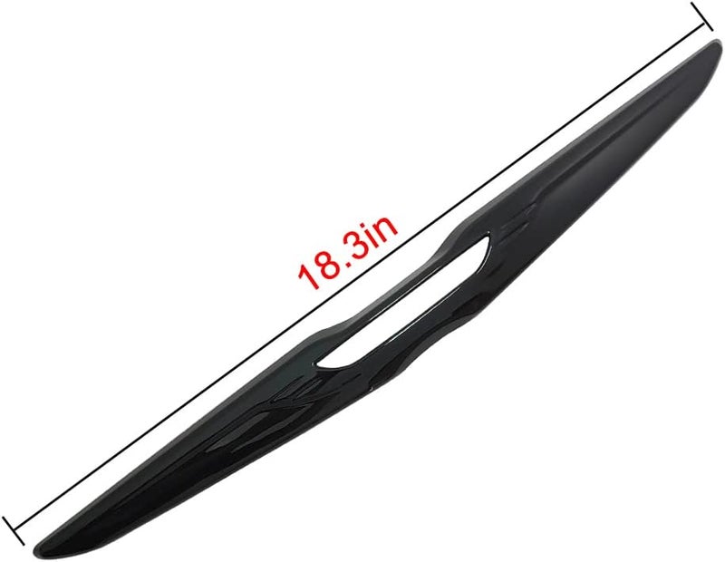 Kolya Glossy Black Rear Door Trunk Lid Center Emblem Badge Cover Molding Trim for 2011-2022 Chrysler 300 300C All territory compatible build - Image 2