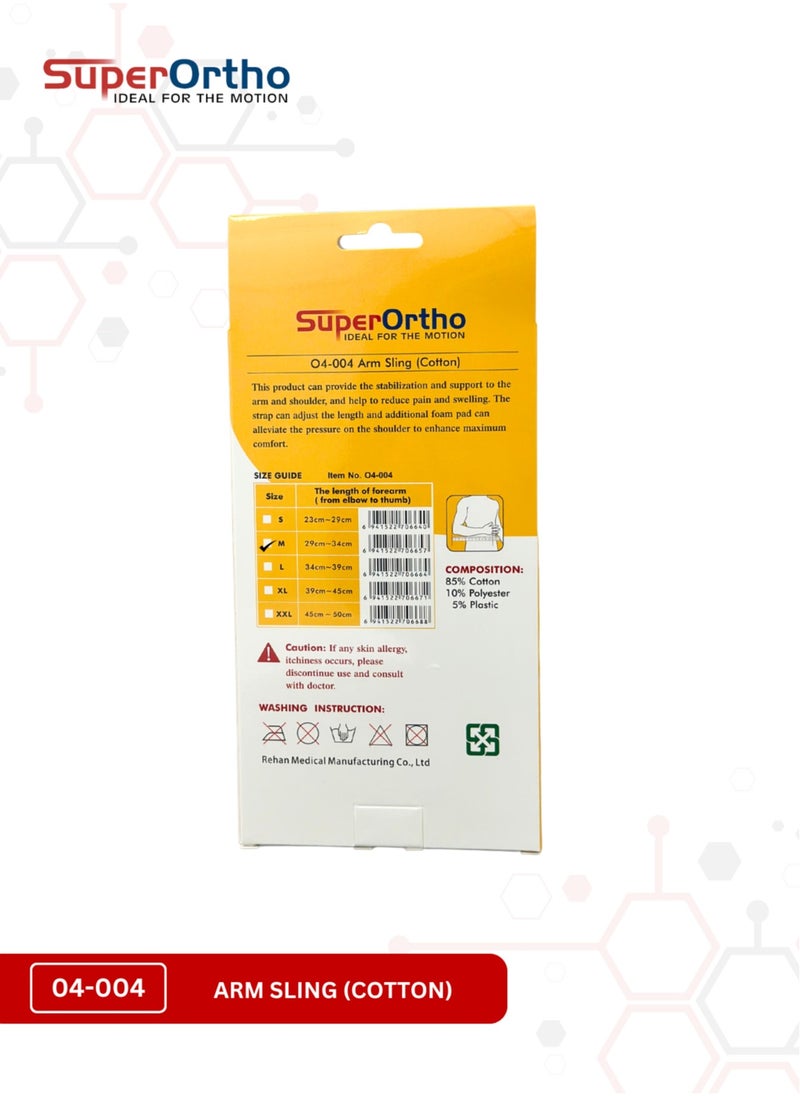 SuperOrtho Superortho Arm Sling Cotton (O4-004) Medium Size  - Image 3