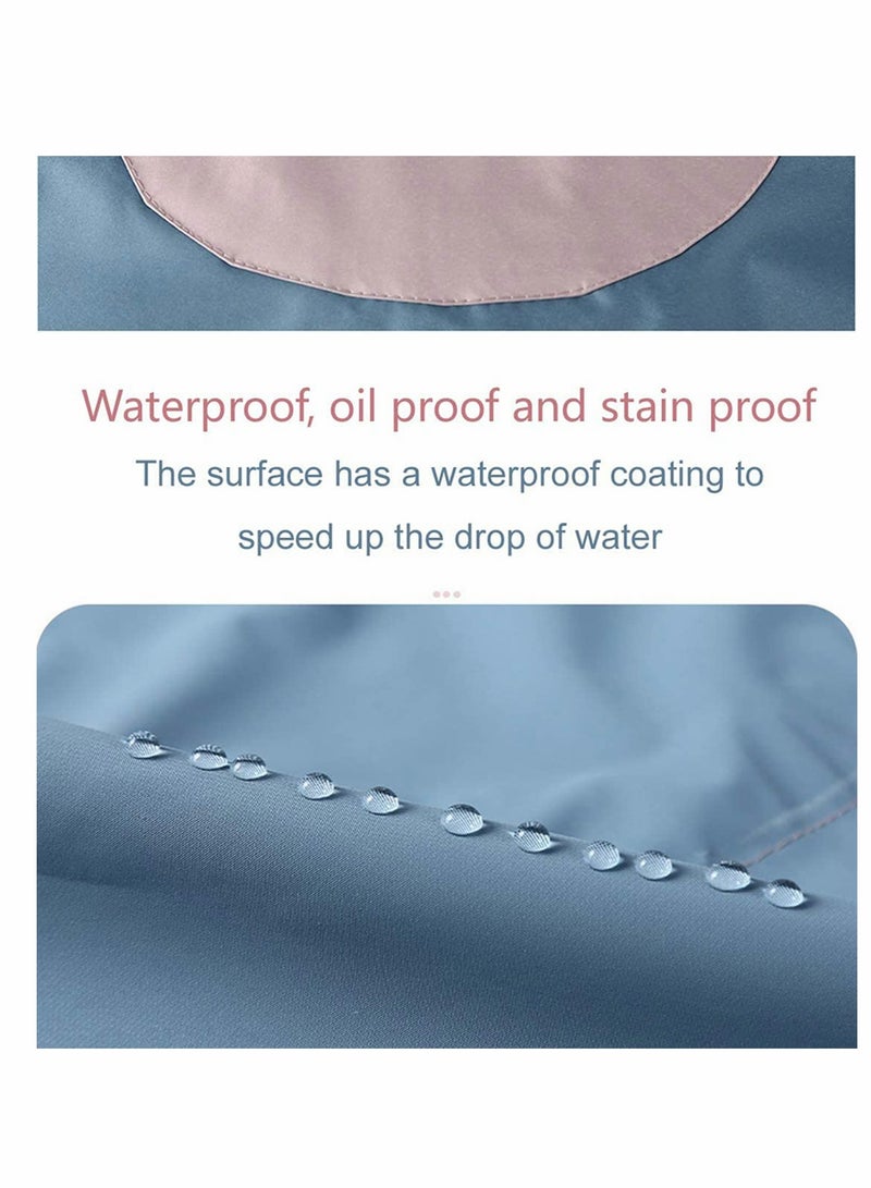 KASTWAVE Ladies Aprons,   Deer Aprons With Pockets and Hand Towels, Waterproof and Oil-proof Kitchen Aprons, Applicable for Home Kitchen, BBQ, Cofe, Hotel, Floral Shop (Set of 2 PCS) - Image 2