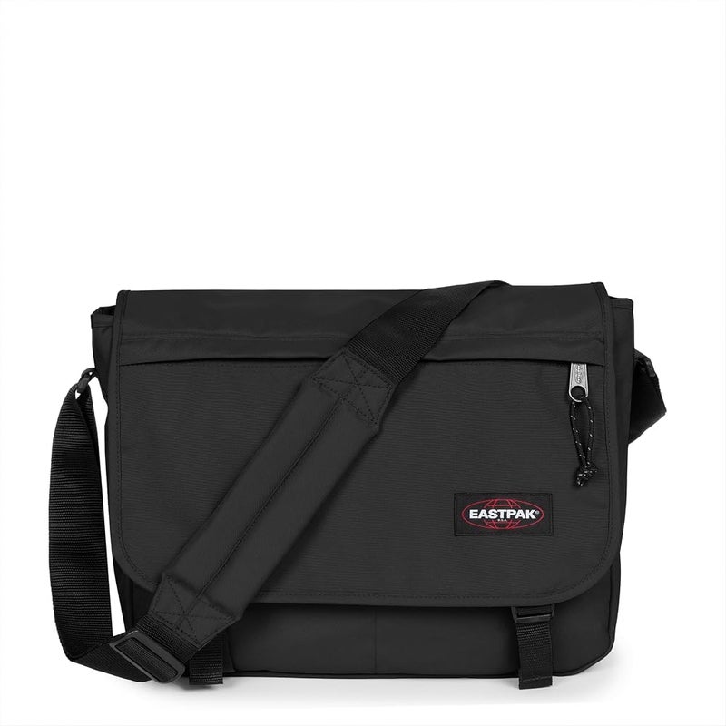 ايستباك EASTPAK Delegate + – حقيبة كتف مقاومة للطقس بسعة 20 لتر مع جيب لابتوب 17 بوصة، حزام عربة، تفاصيل عاكسة، حزام مبطن - Image 1