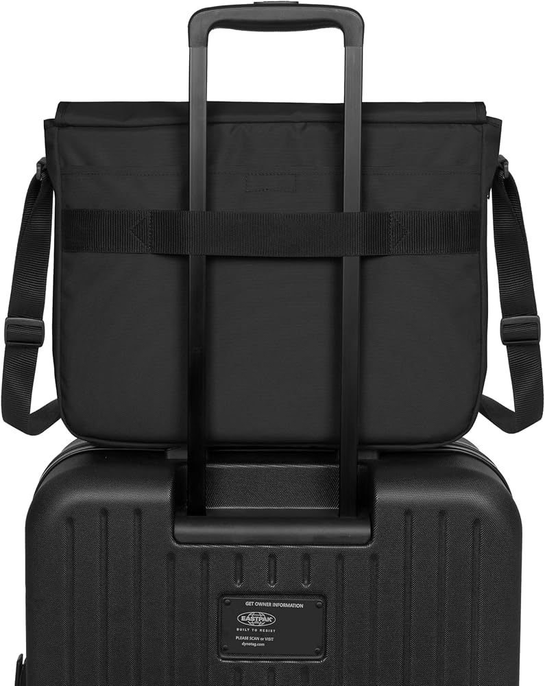 ايستباك EASTPAK Delegate + – حقيبة كتف مقاومة للطقس بسعة 20 لتر مع جيب لابتوب 17 بوصة، حزام عربة، تفاصيل عاكسة، حزام مبطن - Image 3