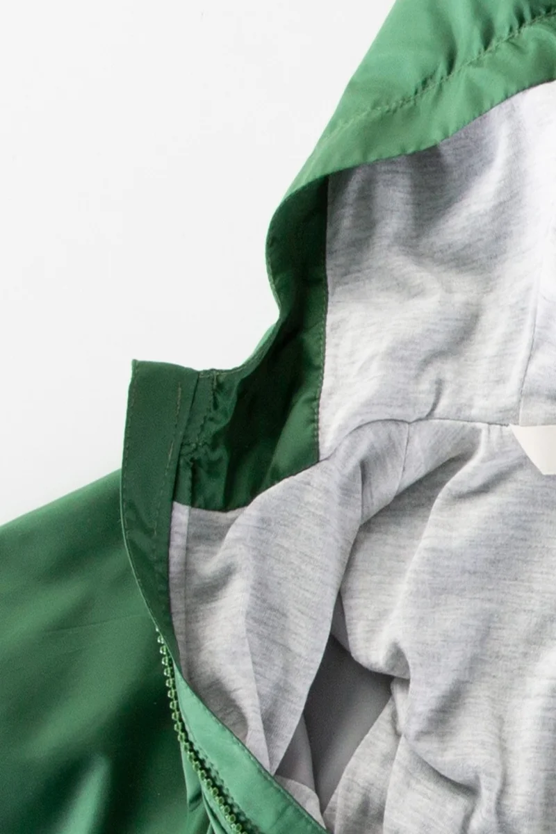 Podium Giyim Podium Clothing Pocket Cute Dragons Cotton Lined Hooded Kids Raincoat Overalls Coat