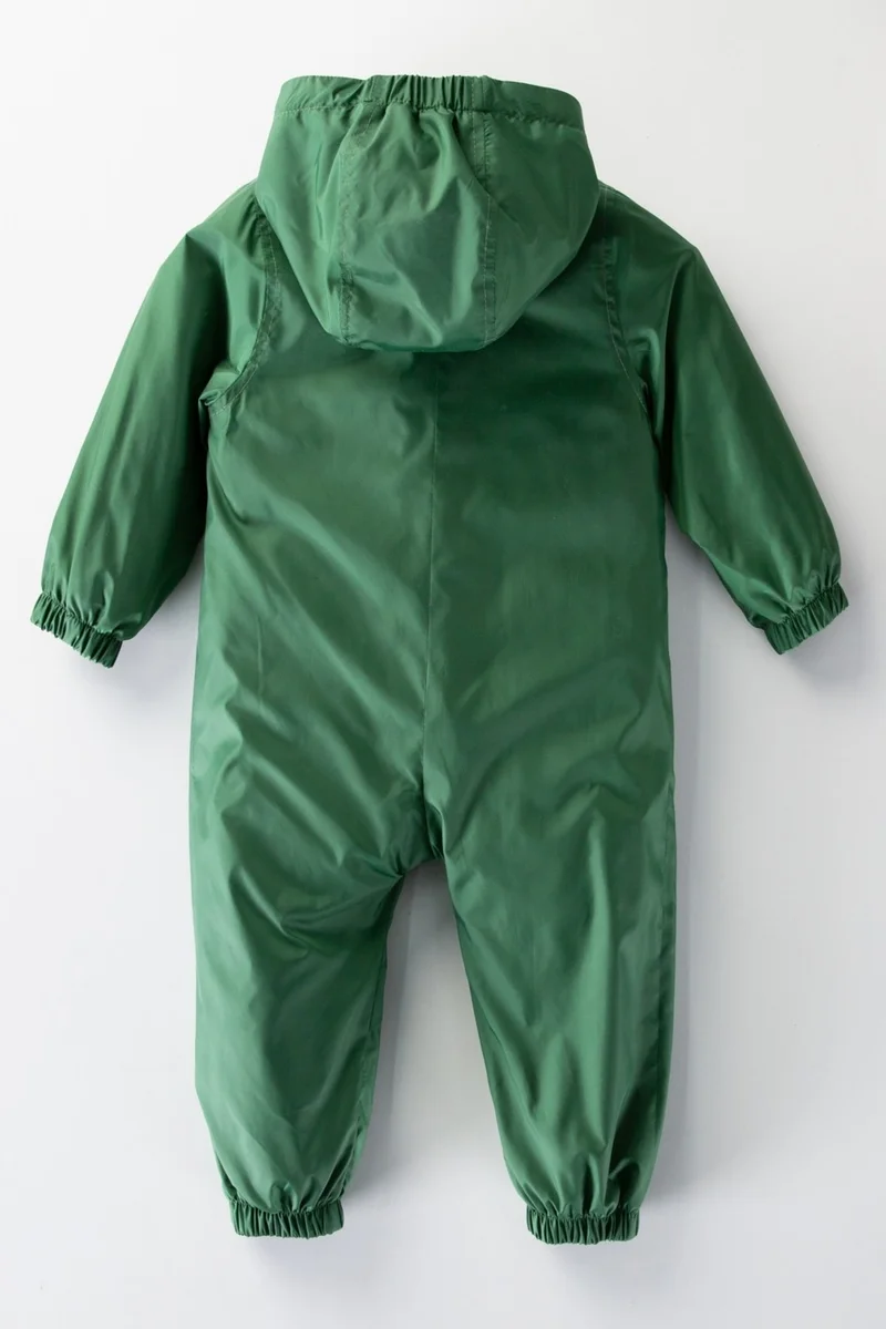 Podium Giyim Podium Clothing Pocket Cute Dragons Cotton Lined Hooded Kids Raincoat Overalls Coat