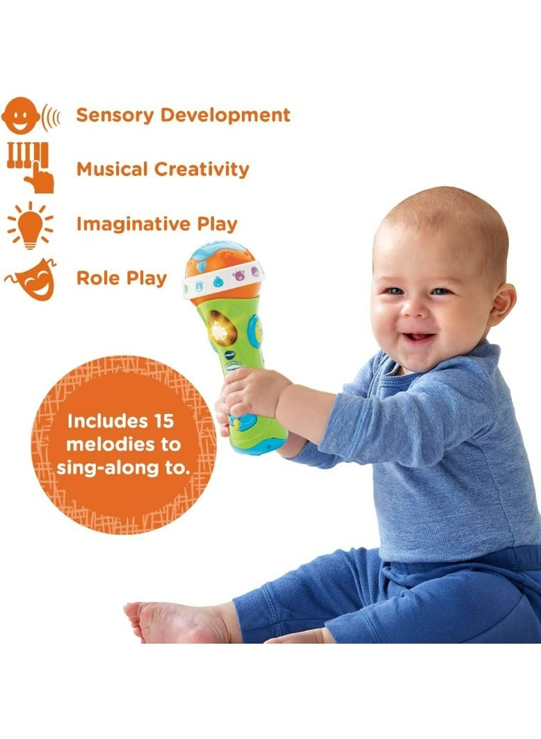 VTech Toddler Microphone – Early Learning Music Toy with Voice Effects, Lights & Animal Sounds | Developmental Fun for  Boys & Girls Ages 1 to 3 - Image 3