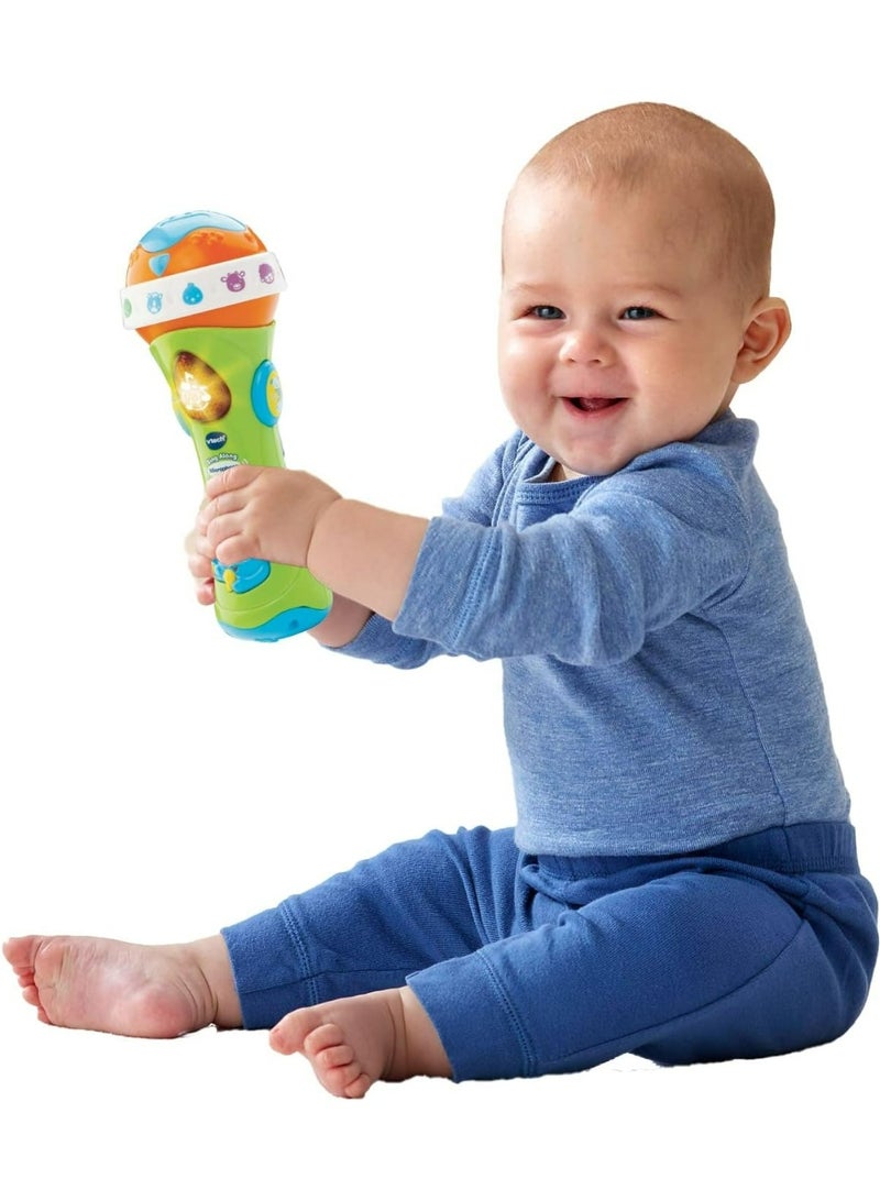 VTech Toddler Microphone – Early Learning Music Toy with Voice Effects, Lights & Animal Sounds | Developmental Fun for  Boys & Girls Ages 1 to 3 - Image 4