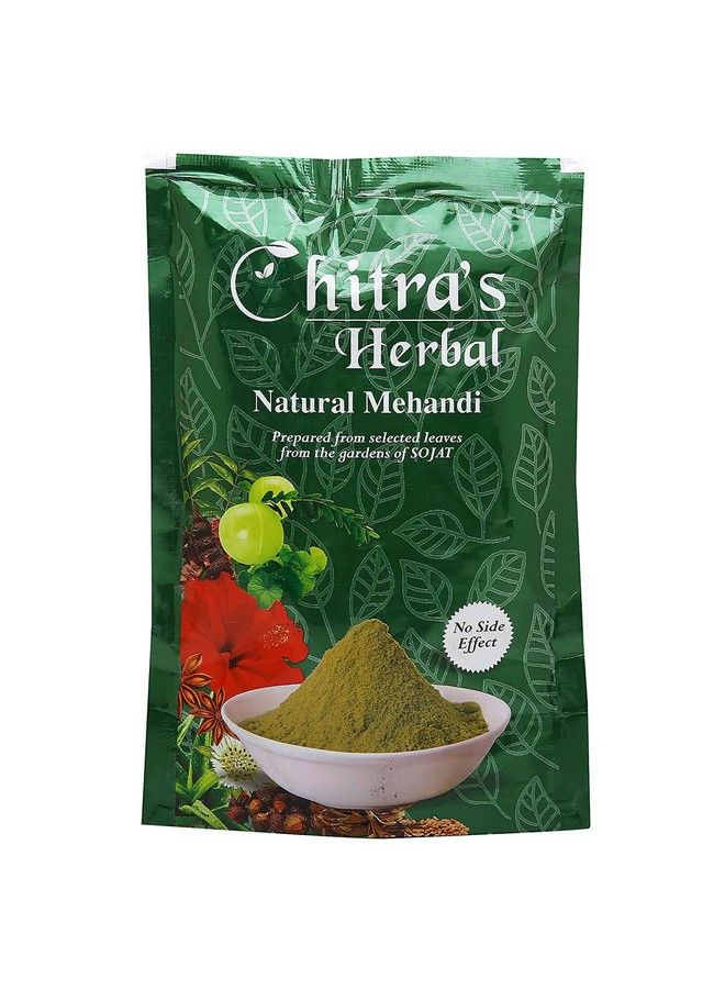 Chitra's Herbal مسحوق الحناء الطبيعي 150 جرام مسحوق إنديغو لصبغ الشعر 100 جرام - Image 3