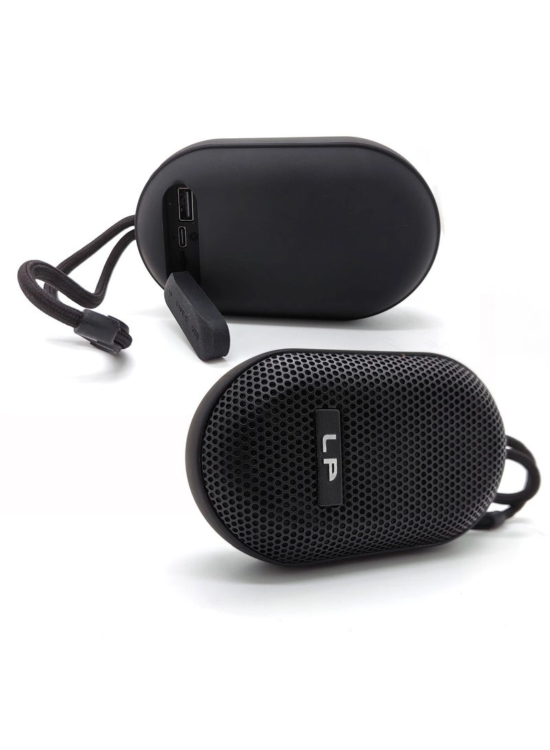 مكبر صوت لاسلكي جديد ومحمول مقاوم للماء LP-V83 IPX4، مزود بمنفذ USB TF وBT وصوت جهير ستيريو مع راديو FM - Image 3