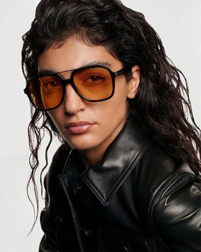 GUVIVI Retro Aviator Sunglasses for Women Men 2026 Square Top Bar Sun Glasses Sunnies 70s Lightweight Shades - Image 3