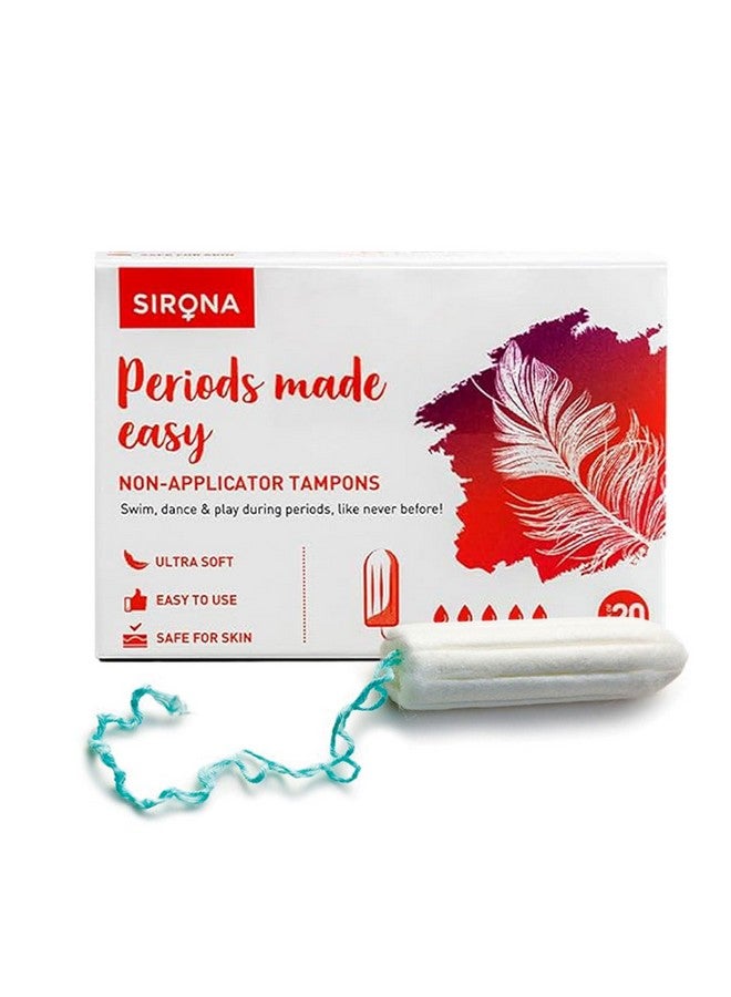 Sirona Period Made Easy Tampons - 20 Piece | For Super Heavy Flow | Biodegradable Tampons | Fda Approved  - Image 1