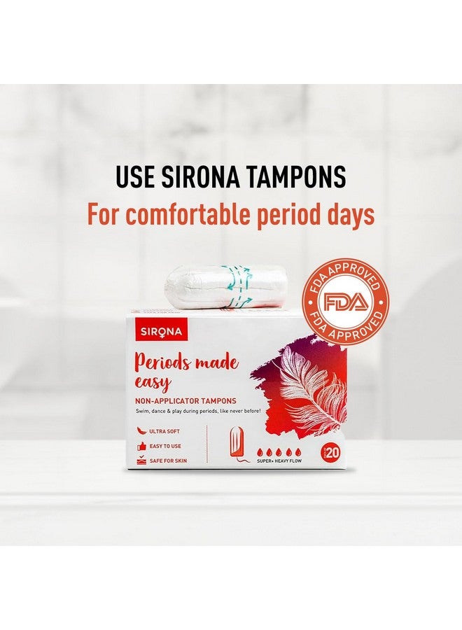 Sirona Period Made Easy Tampons - 20 Piece | For Super Heavy Flow | Biodegradable Tampons | Fda Approved  - Image 3