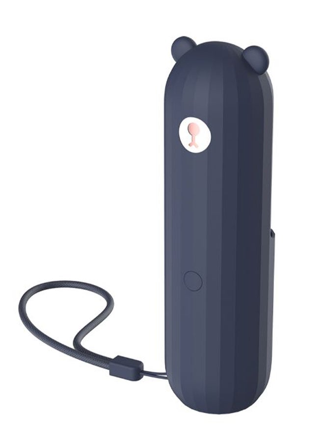 Loquat USB Rechargeable Pocket Bear Handheld Electric Mini Fan Blue