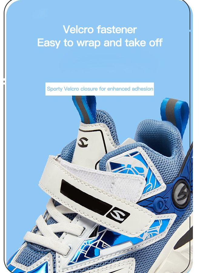 Sharpdo Kids Sneakers Running Athletic Shoes For Boys Shoes Hook And Loop Lightweight Breathable - Image 4