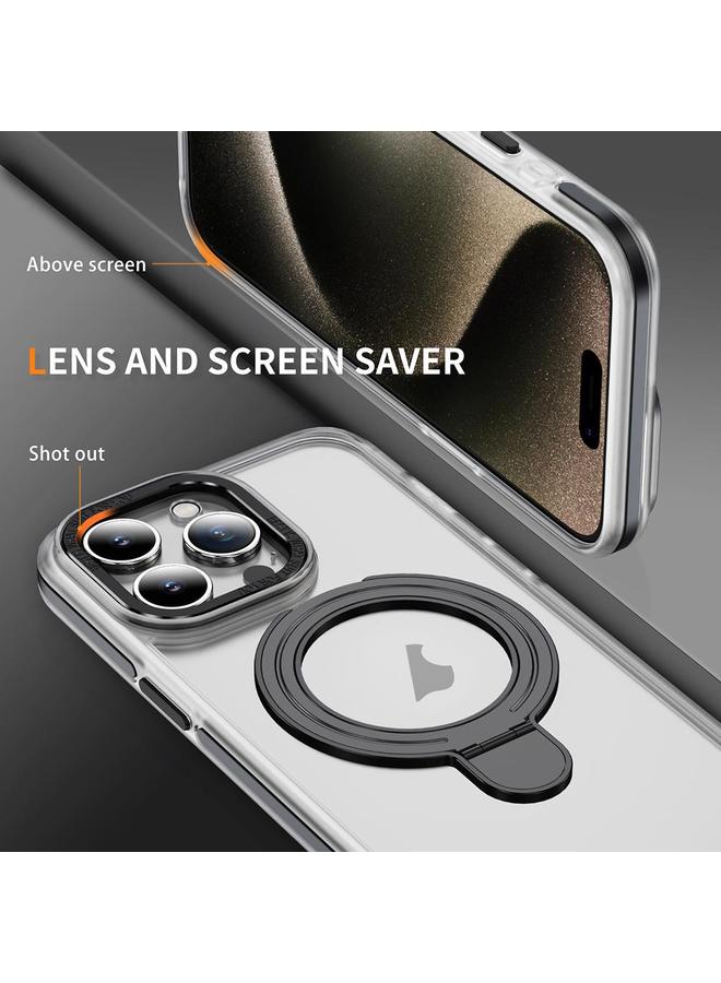 اس-توب جراب لهاتف iPhone 14 Pro مصنوع من مادة TPU الهجينة المصنوعة من الأكريليك مع حامل مغناطيسي من MagSafe بلونين - Image 3