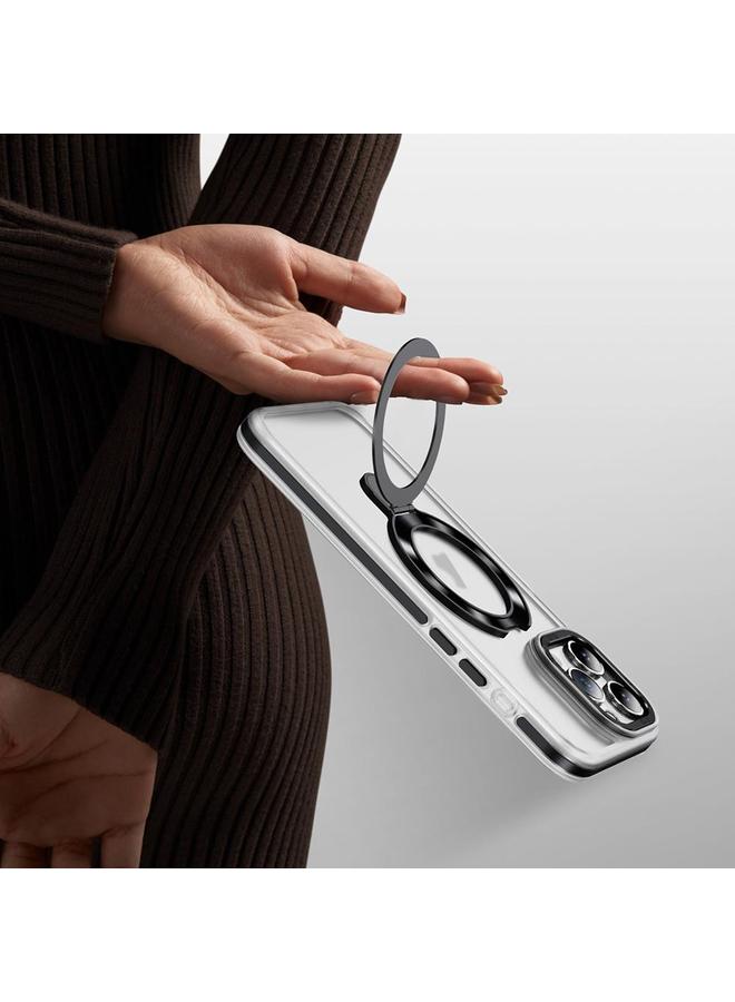 اس-توب جراب لهاتف iPhone 14 Pro مصنوع من مادة TPU الهجينة المصنوعة من الأكريليك مع حامل مغناطيسي من MagSafe بلونين - Image 5