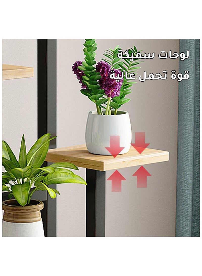 Generic Plant Stand Metal Flower Shelf for Multiple Plants Corner Tall Flower Holders, Indoor and Outdoor Plant Shelf for Patio, Garden, Living Room, Balcony, Bedroom, White, 5 Layers  - Image 3