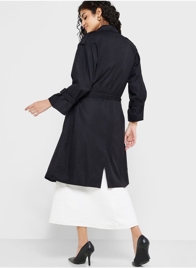 ELLA - Longline Classic Trench Coat - Image 1