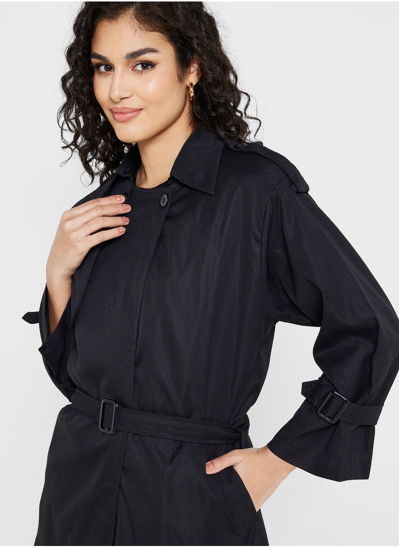 ELLA - Longline Classic Trench Coat - Image 1