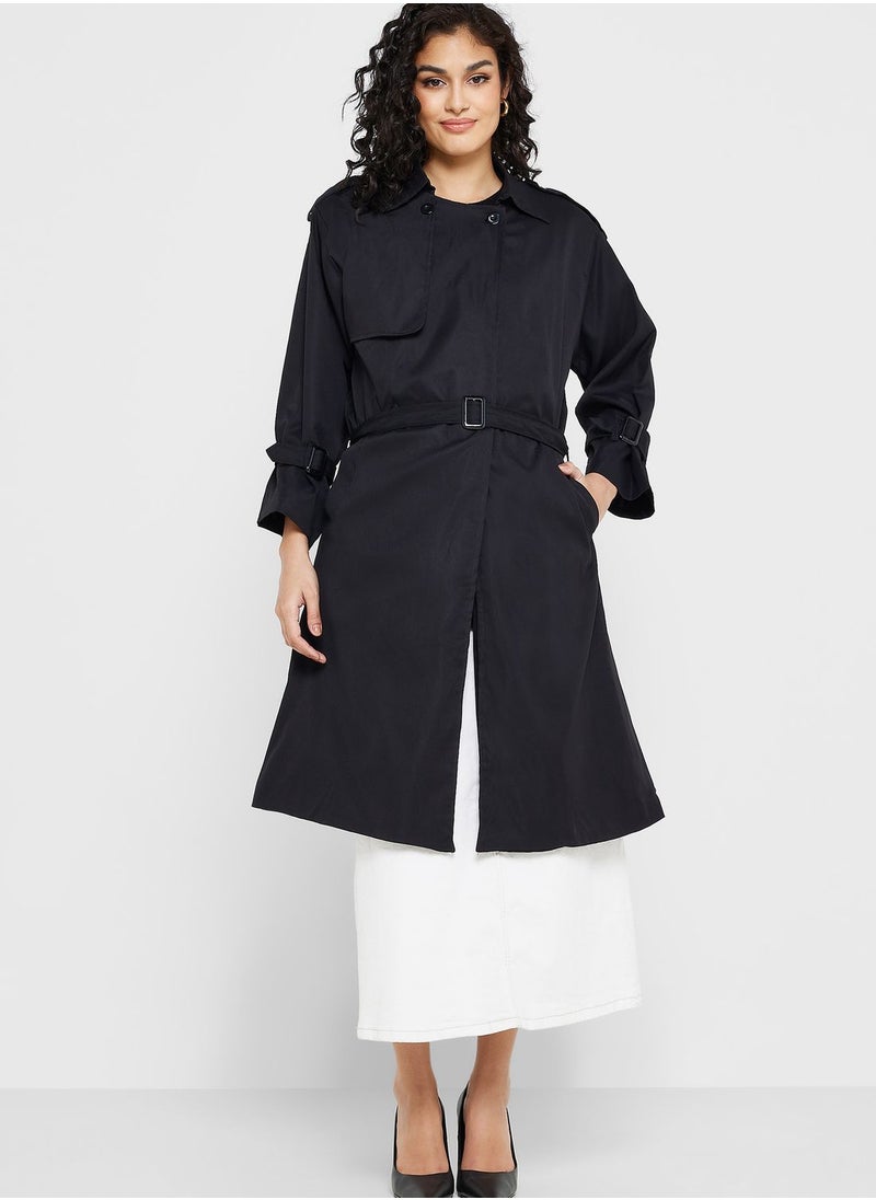ELLA - Longline Classic Trench Coat - Image 1